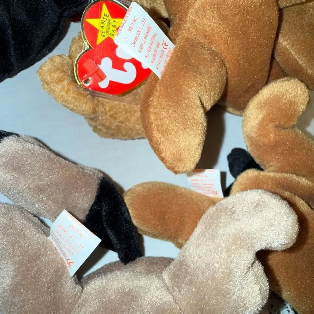 Ty Beanie Babies Woodland Forest PVC Lot 12 Chocolate Nuts Ringo Curly Hoot Twig